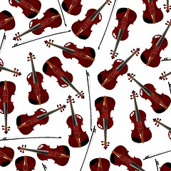 Image showing red violins