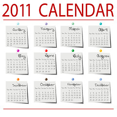 Image showing 2010 Calendar on paper