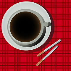 Image showing Coffee and cigarettes