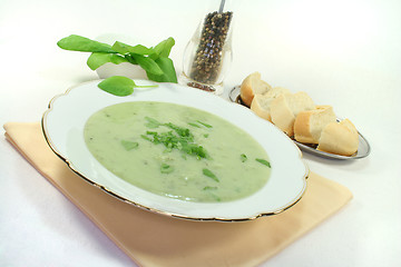 Image showing Herbs soup