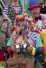 Image showing Musical Clown playing
