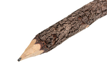 Image showing Part of single wood pencil.