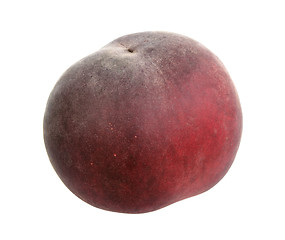 Image showing Single dark-red peach.