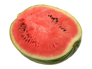 Image showing Single slice of ripe watermelon.