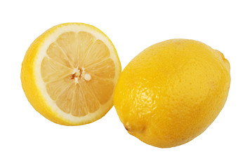 Image showing Section and single lemons.