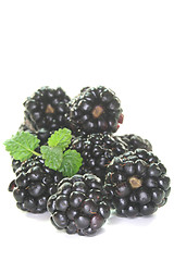 Image showing fresh blackberries