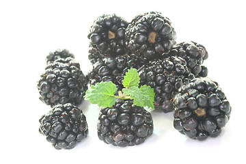 Image showing fresh blackberries