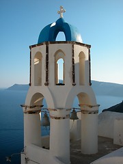 Image showing Bell Tower. Santorini, Greece.