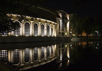 Image showing Illuminated house in the night