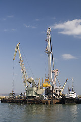 Image showing Port cranes