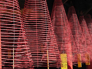 Image showing Incense coils in Phuoc Kien Assembly Hall, Hoi An, Vietnam