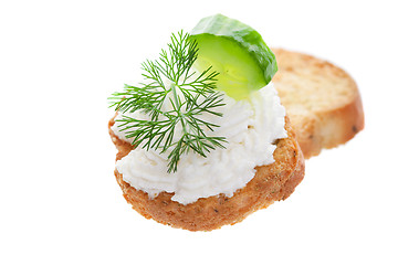 Image showing Cucumber canape