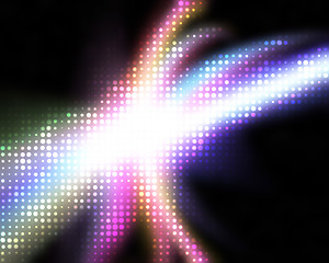 Image showing Colorful Rainbow Halftone