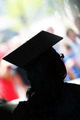 Image showing School Graduate Silhouette