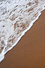 Image showing Beach Waves Washing Ashore