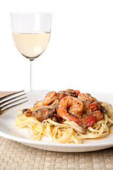 Image showing Shrimp Scampi with Linguine