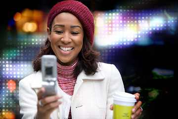 Image showing Woman Texting