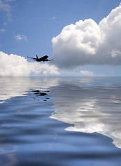 Image showing Airplane Silhouette