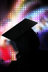 Image showing School Graduate Silhouette