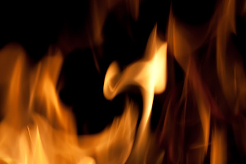 Image showing Hot Fire Flames