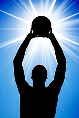 Image showing Abstract Basketball Silhouette