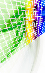 Image showing Abstract Rainbow Wall