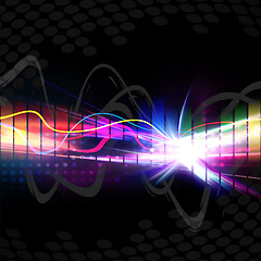 Image showing Rainbow Musical Wave Form