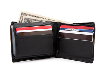 Image showing Black Leather Wallet