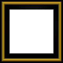 Image showing Square Golden Photo Frame