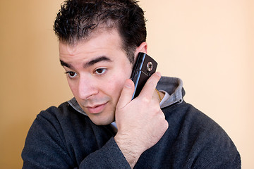 Image showing Man On His Phone