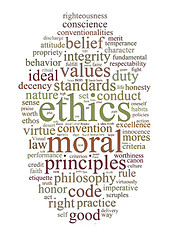 Image showing ethics and principles word cloud