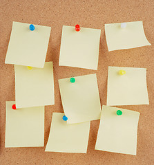 Image showing notes on corkboard