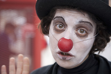 Image showing The sad clown