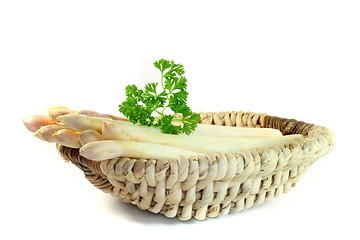 Image showing a bundle of fresh asparagus