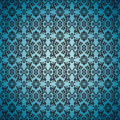 Image showing gothic seamless blue wallpaper