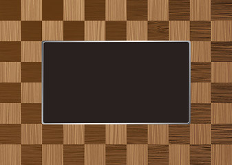 Image showing checkered picture frame