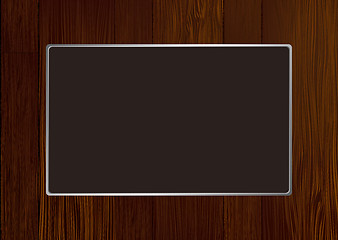 Image showing dark wood frame