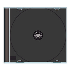 Image showing blank cd case black