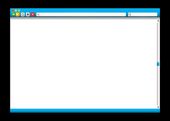 Image showing internet web browser blue slider