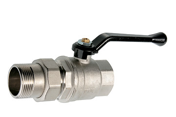 Image showing Single metal valve for water