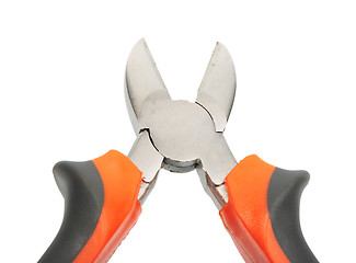 Image showing Part of black-orange pliers.