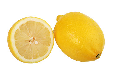 Image showing Section and single lemons.