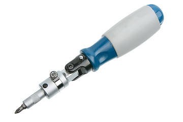 Image showing Gray-blue single screwdriver