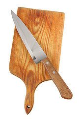 Image showing Knife and a cutting board.