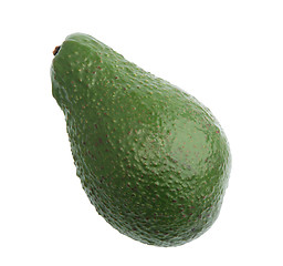 Image showing Single green avocado.