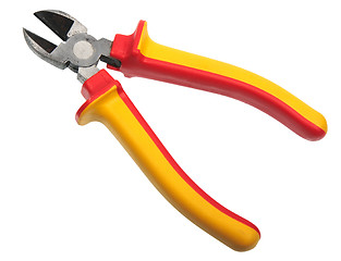 Image showing Yellow-red pliers