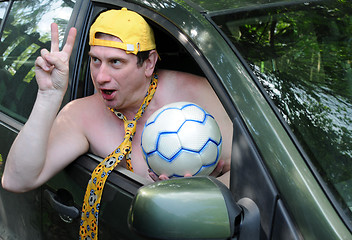 Image showing Celebrating a Soccer Victory