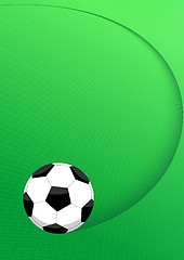 Image showing Soccer ball layout