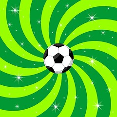 Image showing Soccer ball on background