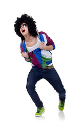 Image showing afro wannabe dancer